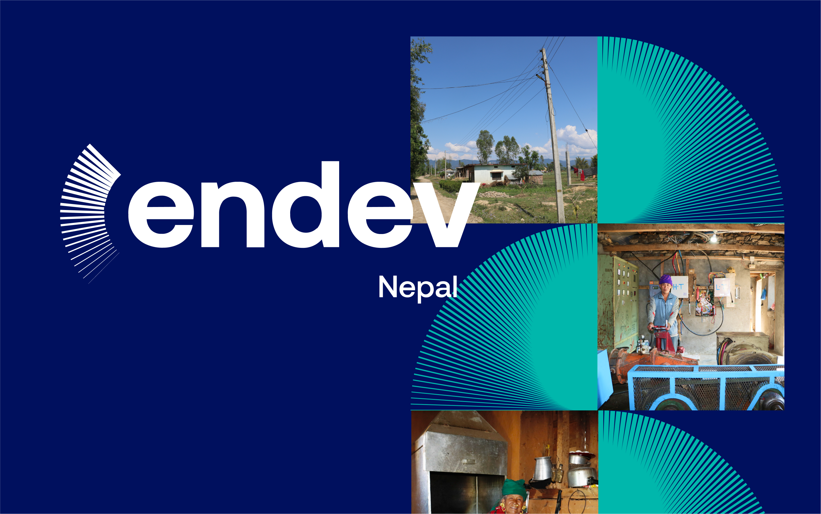 An image showing Endev Nepal logo along with its brand element